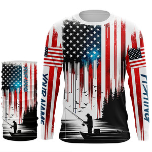 American Flag UV Protection Fishing Shirt Fishing Jersey For Fisherman A59