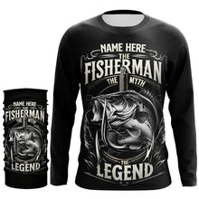 Load image into Gallery viewer, The Fisherman, The Myth, The Legend - Bass Fishing UV Protection Performance Shirt A65