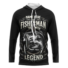 Load image into Gallery viewer, The Fisherman, The Myth, The Legend - Bass Fishing UV Protection Performance Shirt A65
