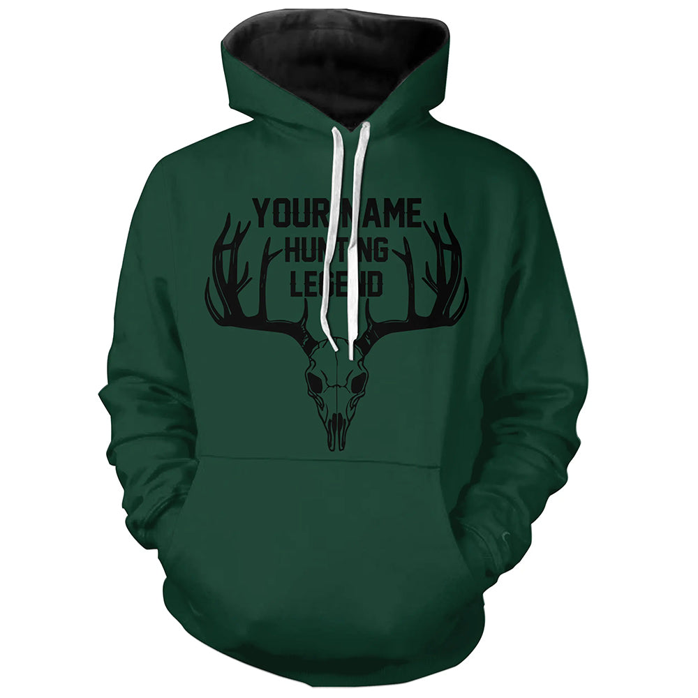 Deer Hunting Legend Personalized Custom Name Deer Skull Hunting Shirt For Hunters A46