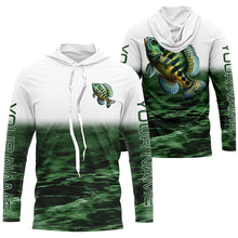 Load image into Gallery viewer, Bluegill Fishing Custom Long Sleeve Tournament Shirts, Performance Bluegill Fishing Jerseys | Green IPHW6303