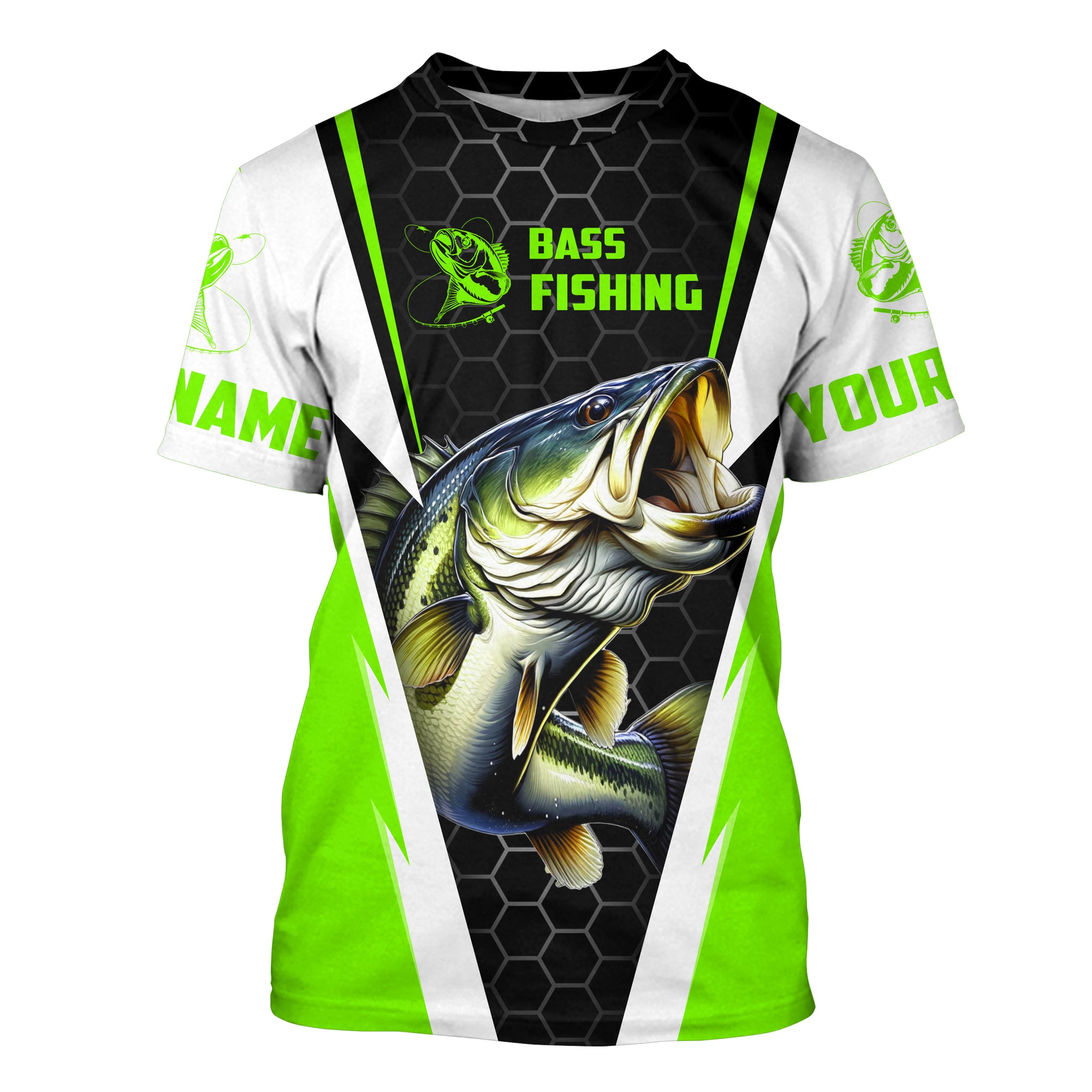 Personalized Bass Long Sleeve Tournament Fishing Shirts, Bass Fishing –  ChipteeAmz