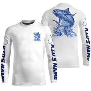 Personalized Tuna Long Sleeve Performance Fishing Shirts, Tuna Fishing Jersey IPHW6410