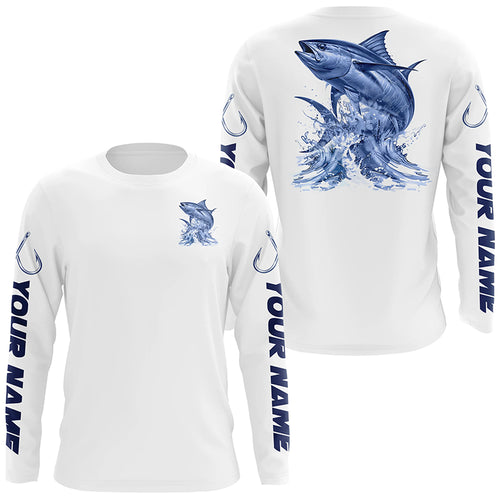 Personalized Tuna Long Sleeve Performance Fishing Shirts, Tuna Fishing Jersey IPHW6410