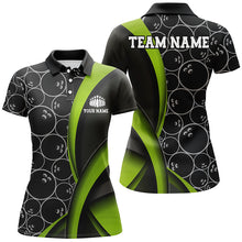 Load image into Gallery viewer, Custom Green Bowling Team Shirts For Women, Bowling Ball Tournament Jerseys IPHW6498