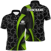 Load image into Gallery viewer, Custom Green Bowling Team Shirts For Men And Women, Bowling Ball Tournament Jerseys IPHW6498