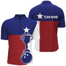 Load image into Gallery viewer, Texas Flag Custom Bowling Team Shirts For Men And Women, Patriotic Bowling Team Jerseys IPHW6503