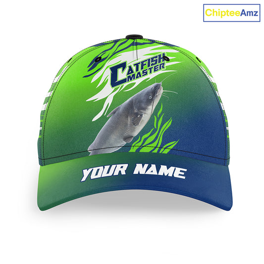 Custom Catfish Fishing Hat For Fisherman, Angler Hat Fishing Gifts IPHW3624