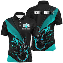 Load image into Gallery viewer, Multi Colors And Styles Custom Name Fire Flame Bowling Team Shirts For Men, Women And Kids IPHW6185
