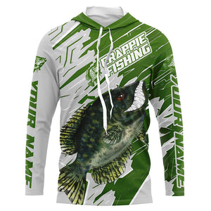 Angry Crappie Custom Long Sleeve Tournament Fishing Shirts, Crappie Fishing Jerseys IPHW6200