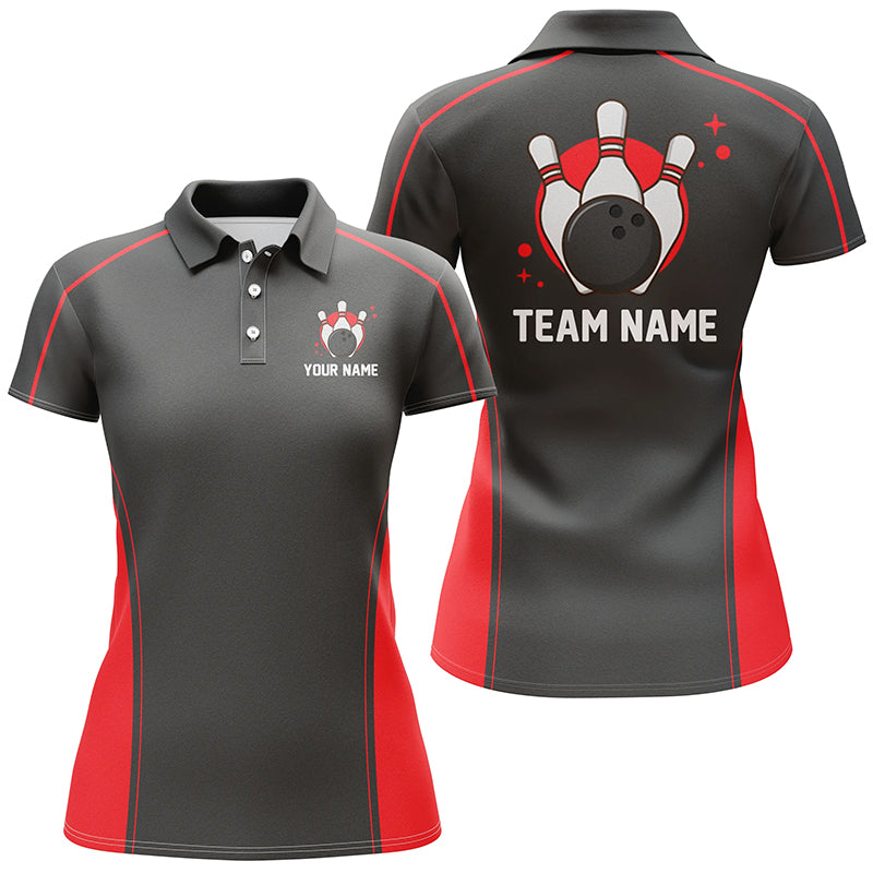 Custom Bowling League Shirts For Women, Personalized Bowling Team Jerseys IPHW5163