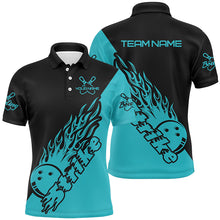 Load image into Gallery viewer, Custom Bowling Shirts For Men, Bowling Team Shirts Bowling Strike | Ball Blue IPHW5173