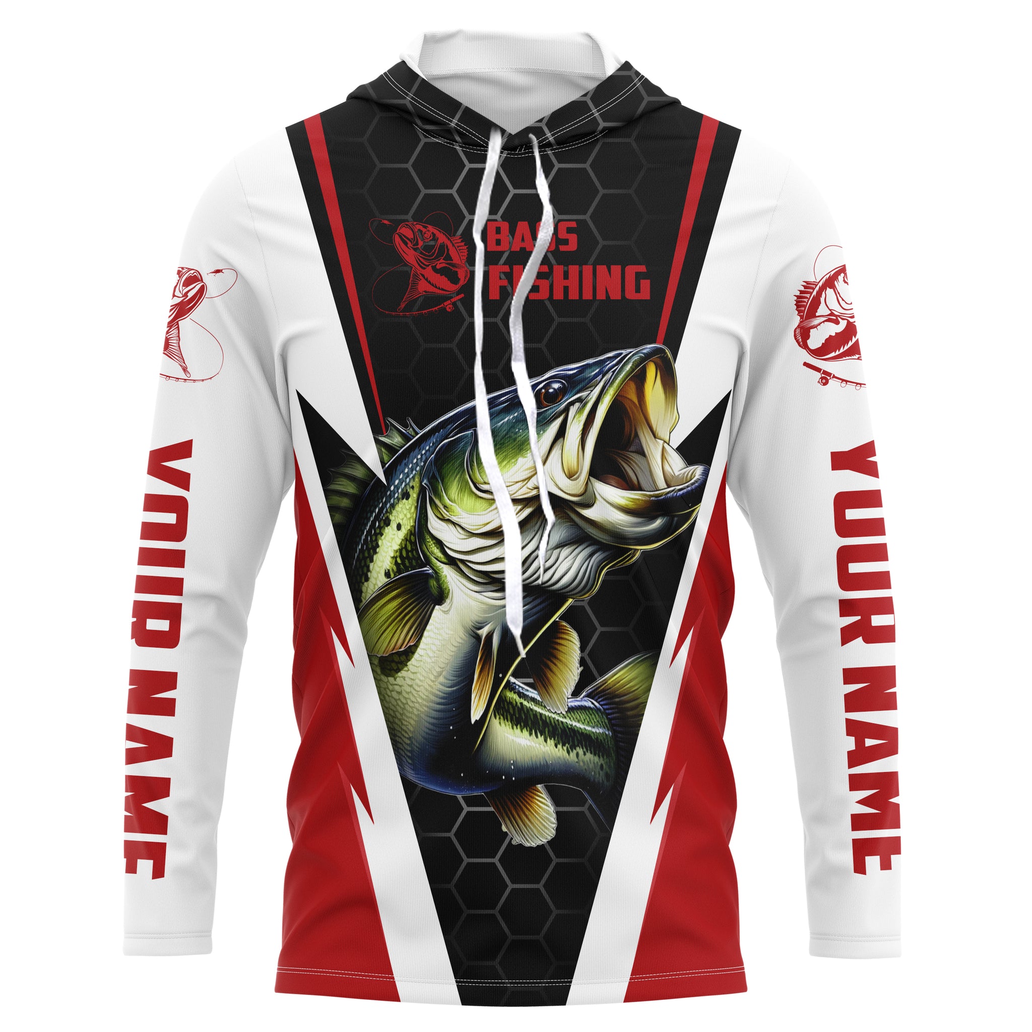 Personalized Bass Fishing jerseys, Bass Fishing Long Sleeve