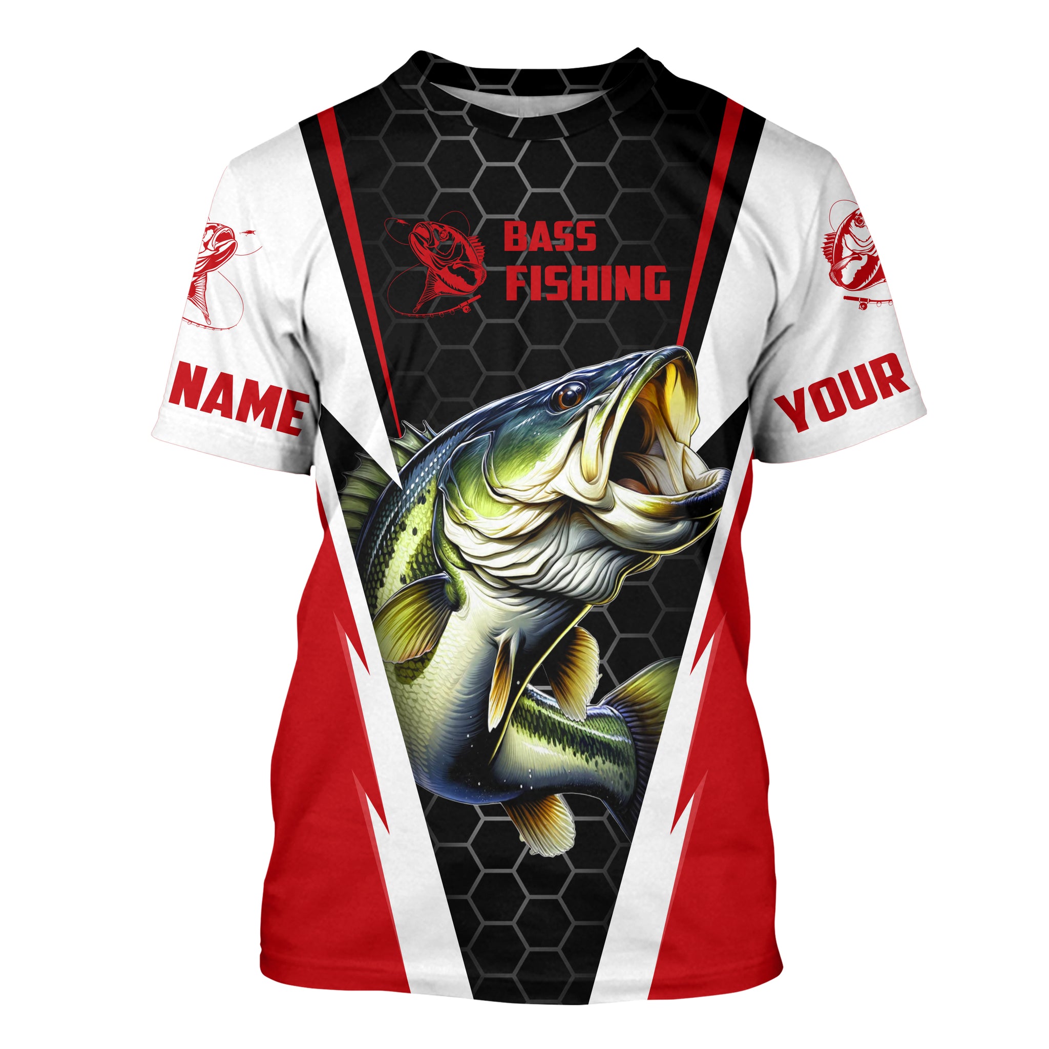 Personalized Bass Fishing Tournament Long Sleeve Fishing Shirts