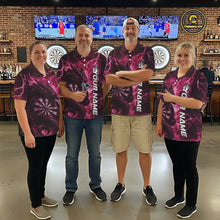 Load image into Gallery viewer, Custom Pink Thunder Lightning Dragon Dart Jerseys, Multi Styles Dart Team Shirts For Men, Women And Kid IPHW10401