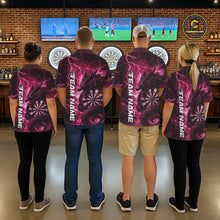 Load image into Gallery viewer, Custom Pink Thunder Lightning Dragon Dart Jerseys, Multi Styles Dart Team Shirts For Men, Women And Kid IPHW10401