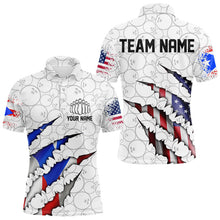 Load image into Gallery viewer, Personalized Puerto Rico Flag Bowling Polo Shirts For Men, Puerto Rico Bowling Jerseys IPHW8805