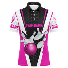 Load image into Gallery viewer, Bowling Shirts For Men Custom Name And Team Name Strike Bowling Ball And Pins, Team Bowling Shirts IPHW4595