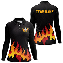 Load image into Gallery viewer, Custom Flame Pickleball Polo Shirts, Women's Pickleball Clothing IPHW6881