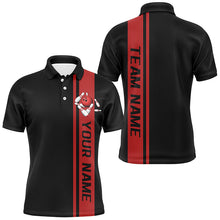 Load image into Gallery viewer, Black And Red Custom Classic Bowling Shirts For Men, Bowling Uniform Bowling Jersey For Team IPHW7685