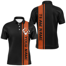 Load image into Gallery viewer, Black And Orange Custom Classic Bowling Shirts For Men, Bowling Uniform Bowling Jersey For Team IPHW7686