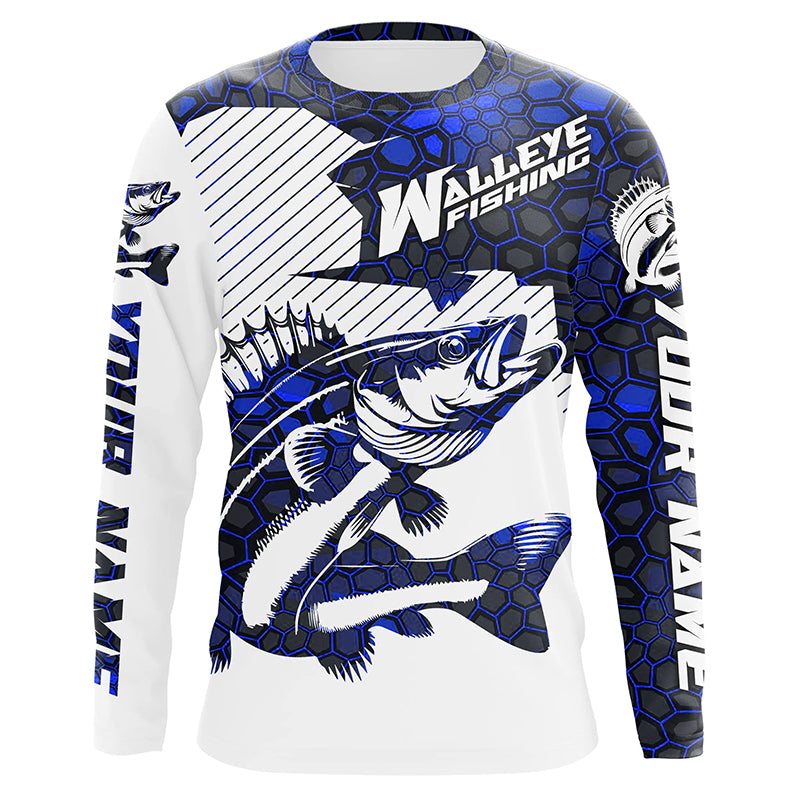 Custom Walleye Fishing Jerseys, Walleye Fishing Long Sleeve