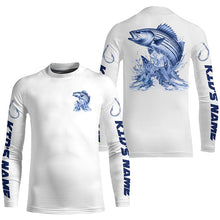 Load image into Gallery viewer, Striped Bass Long Sleeve Fishing Shirts, Striper Custom Fishing Jerseys Saltwater Fishing Gifts IPHW6885