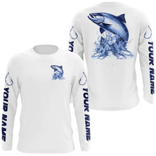 Load image into Gallery viewer, Chinook Salmon Long Sleeve Performance Fishing Shirts, Salmon Custom Fishing Jerseys IPHW6887