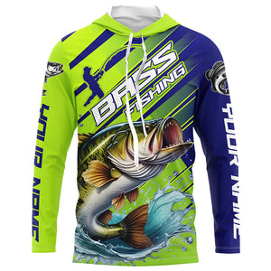 Custom Largemouth Bass Fishing Uv Protection Long Sleeve Shirts, Bass Tournament Fishing Shirt IPHW6895