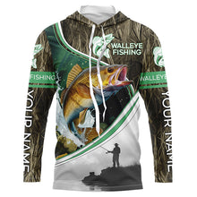 Load image into Gallery viewer, Personalized Walleye Uv Protection Long Sleeve Fishing Shirts, Walleye Tournament Fishing Shirts IPHW5744