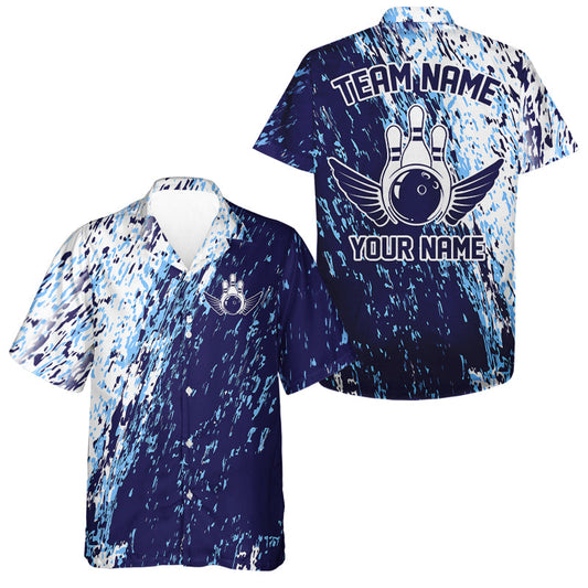 Personalized Bowling Hawaiian Shirts For Men, Team Bowling Jerseys Bowling Pin IPHW4499