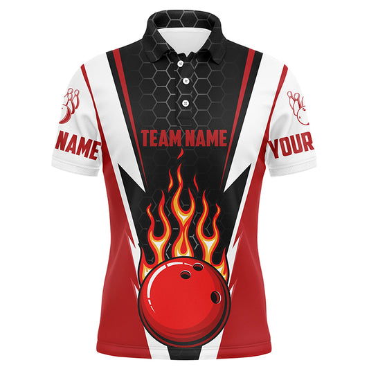 Bowling Shirts For Men Custom Name And Team Name Strike Bowling Ball And Pins, Team Bowling Shirts IPHW4967