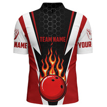 Load image into Gallery viewer, Bowling Shirts For Men Custom Name And Team Name Strike Bowling Ball And Pins, Team Bowling Shirts IPHW4967