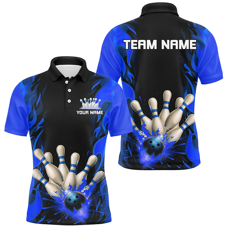 Personalized Flame Bowling Shirts For Men And Wmen, Multi-Color Team Bowling Jerseys Bowling Outfit IPHW6592