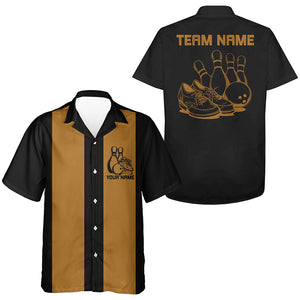 Personalized Hawaiian Vintage Bowling Shirts For Men And Women, Retro Bowling Shirt For Bowling Team IPHW6596