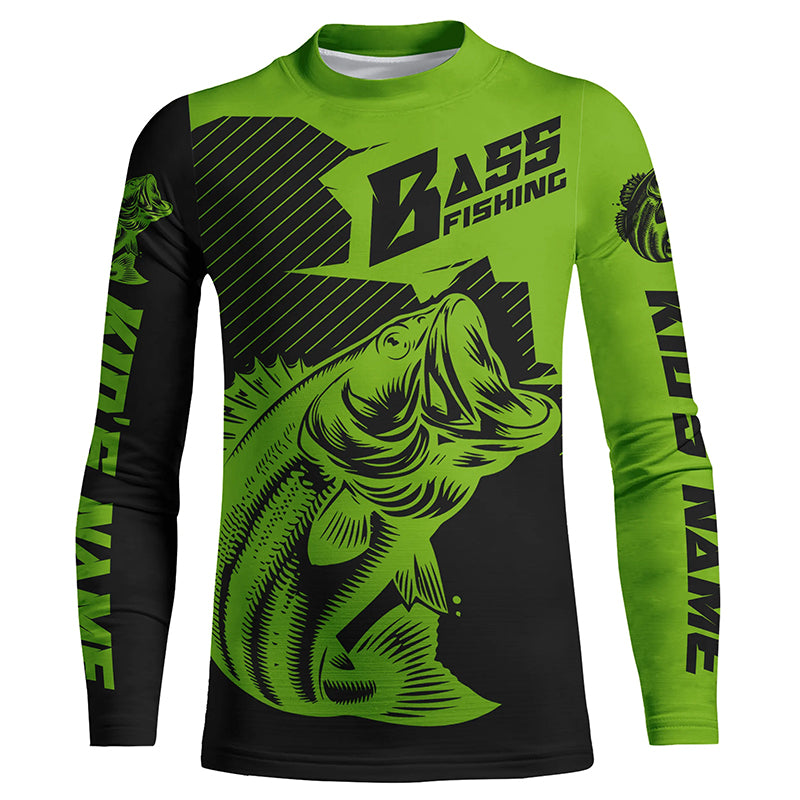 Personalized Bass Fishing Jerseys, Bass Fishing Long Sleeve Fishing To –  ChipteeAmz