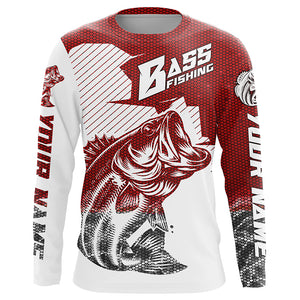 Personalized Bass Fishing Jerseys, Camo Bass Fishing Long Sleeve