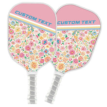 Load image into Gallery viewer, Custom Preppy Flower Pattern Pickleball Paddles, Cottage Floral Pickleball Team Paddle Pickleball Racket IPHW7708