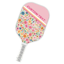 Load image into Gallery viewer, Custom Preppy Flower Pattern Pickleball Paddles, Cottage Floral Pickleball Team Paddle Pickleball Racket IPHW7709