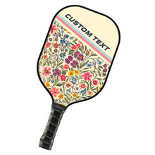 Load image into Gallery viewer, Custom Preppy Flower Pattern Pickleball Paddles, Cottage Floral Pickleball Team Paddle Pickleball Racket IPHW7710
