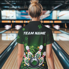 Load image into Gallery viewer, Custom Green St Patrick&#39;S Day Bowling Polo Shirts For Women, Team Bowling Outfits IPHW8374