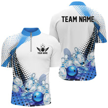 Load image into Gallery viewer, Custom Bowling Uniforms, Blue Outfit Bowling Shirts For Men Bowling Team Shirts IPHW7130