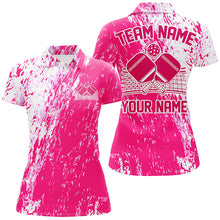 Load image into Gallery viewer, Custom Pink Pickleball Team Shirts Uniform, Women&#39;S Pickleball Outfit Pickleball Apparel IPHW7448