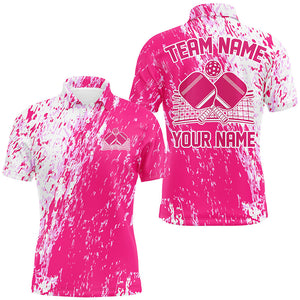 Custom Pink Pickleball Team Shirts Uniform, Men'S Pickleball Outfit Pickleball Apparel IPHW7448