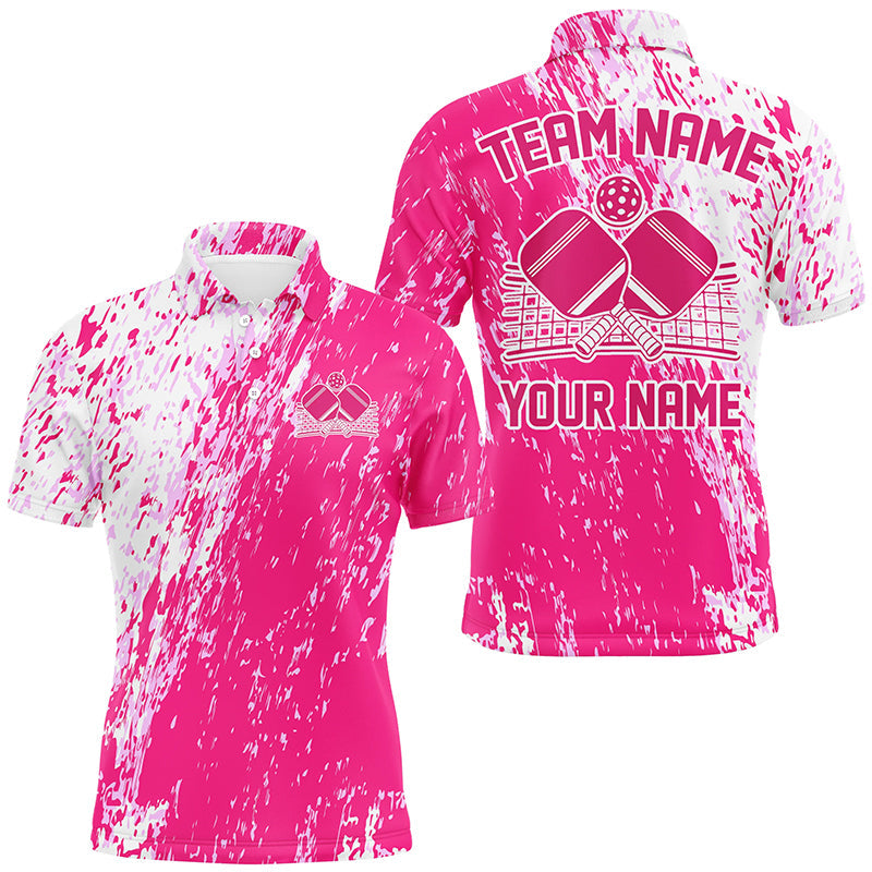 Custom Pink Pickleball Team Shirts Uniform, Men'S Pickleball Outfit Pickleball Apparel IPHW7448