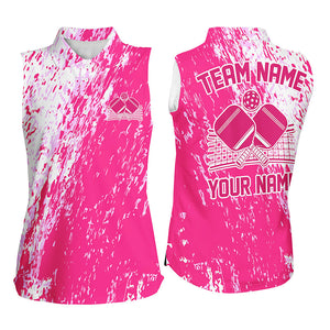 Custom Pink Pickleball Team Shirts Uniform, Women'S Pickleball Outfit Pickleball Apparel IPHW7448