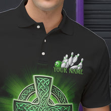 Load image into Gallery viewer, Custom Celtic Cross Faith Bowling Polo Team Shirts For Men, Bowlers Outfits IPHW8577