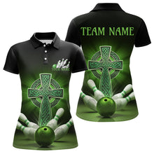 Load image into Gallery viewer, Custom Celtic Cross Faith Bowling Polo Team Shirts For Women, Bowlers Outfits IPHW8577