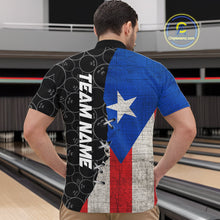Load image into Gallery viewer, Puerto Rico Flag Custom Bowling Team Shirts For Men, Patriotic Bowling League Shirt IPHW10719