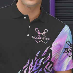 Strike Bowling Polo Shirts For Men, Custom Bowling Team Shirts Bowler Outfit IPHW5242